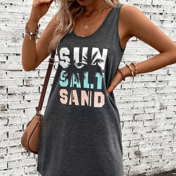 New r Vacay Vibes Beach cover up - Picture 4 of 7